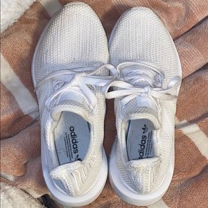 Adidas white sneakers